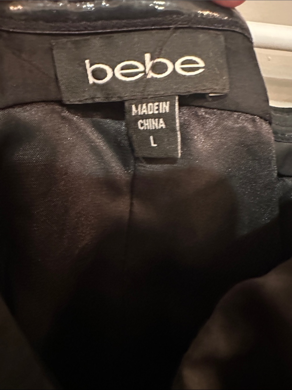 bebe Black Ruffled Zip-Front Mini Dress - Picture 2 of 3